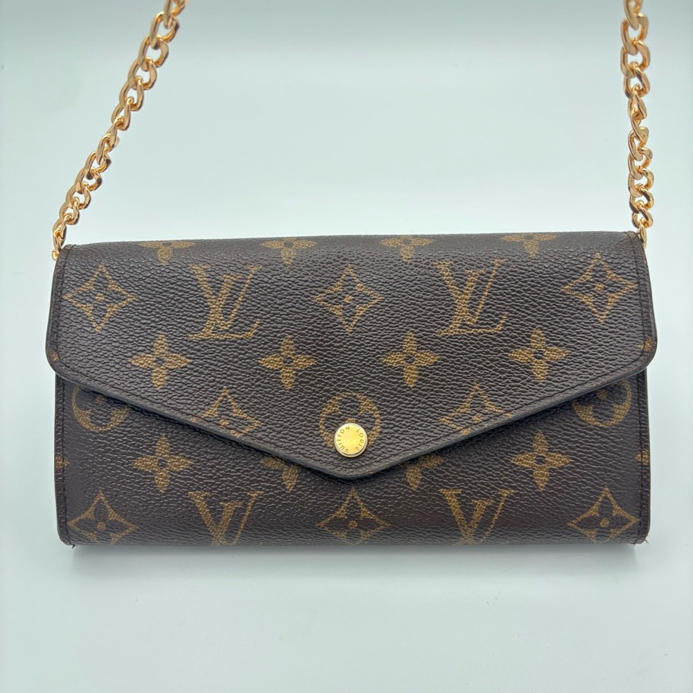 Louis‎ Vuitton Brown Monogram Leather Wallet